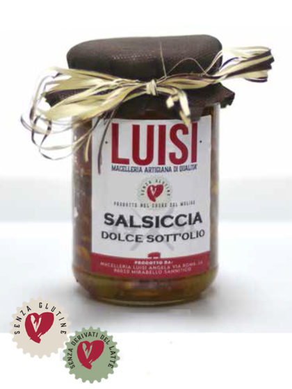 Salsiccia sott' olio Luisi Piccolo salumificio artigianale