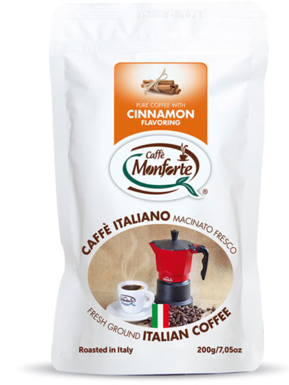 caffè Monforte macinato fresco aroma cannella